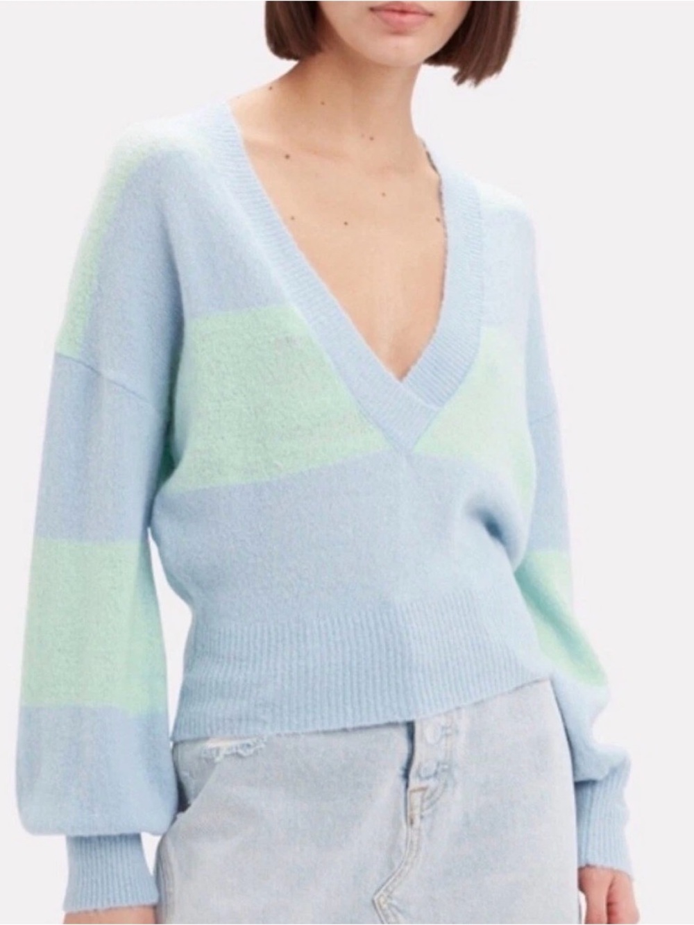 For Love & Lemons Knitwear Lauryn Crop Sweater